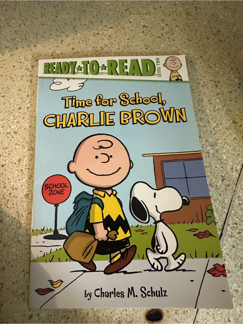 Peanuts Charlie Brown Book — Yellow and Light Blue Cover